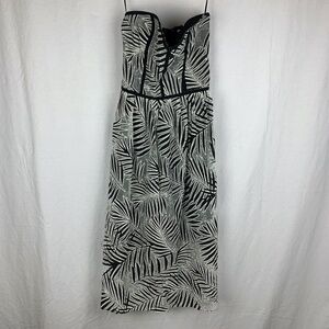 Parker black and white lace dress